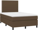 ΚΡΕΒΑΤΙ BOXSPRING ΜΕ ΣΤΡΩΜΑ & LED ΣΚ.ΚΑΦΕ 120X200 ΕΚ ΥΦΑΣΜΑΤΙΝΟ 3134784