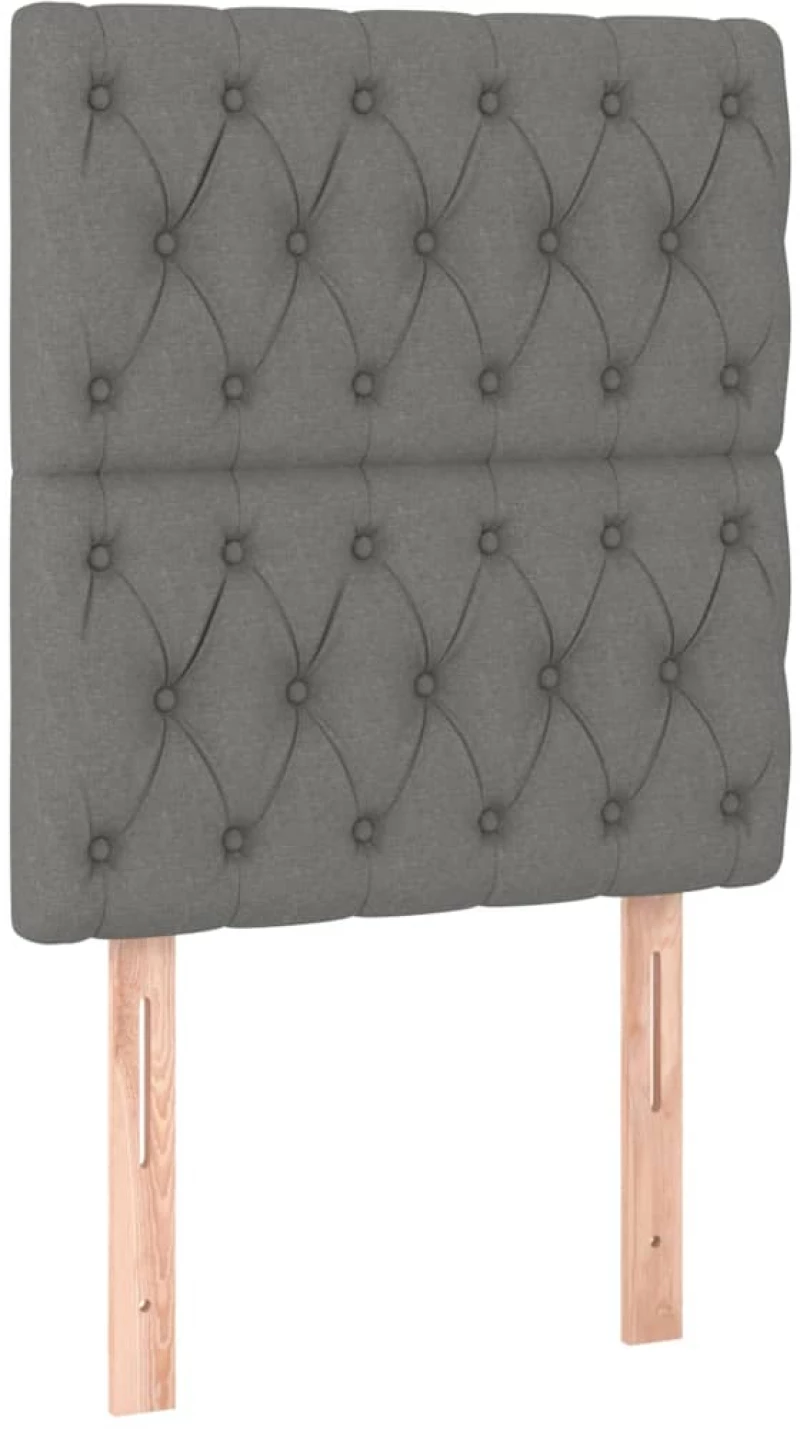 ΚΡΕΒΑΤΙ BOXSPRING ΜΕ ΣΤΡΩΜΑ ΣΚΟΥΡΟ ΓΚΡΙ 80X200 ΕΚ. ΥΦΑΣΜΑΤΙΝΟ 3128158