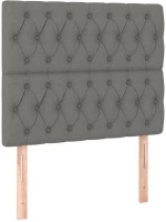 ΚΡΕΒΑΤΙ BOXSPRING ΜΕ ΣΤΡΩΜΑ ΣΚΟΥΡΟ ΓΚΡΙ 90X200 ΕΚ. ΥΦΑΣΜΑΤΙΝΟ 3136806