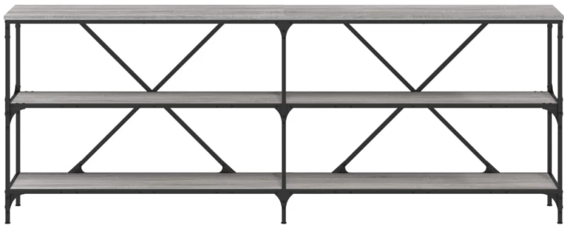 ΤΡΑΠΕΖΙ ΚΟΝΣΟΛΑ ΓΚΡΙ SONOMA 200X30X75 ΕΚ. ΕΠΕΞ. ΞΥΛΟ + ΣΙΔΗΡΟΣ 832861