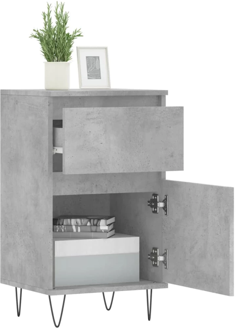 ΝΤΟΥΛΑΠΙΑ 2 ΤΕΜ. ΓΚΡΙ ΣΚΥΡΟΔ. 40X35X70 ΕΚ. ΕΠΕΞΕΡΓΑΣΜΕΝΟ ΞΥΛΟ 831157
