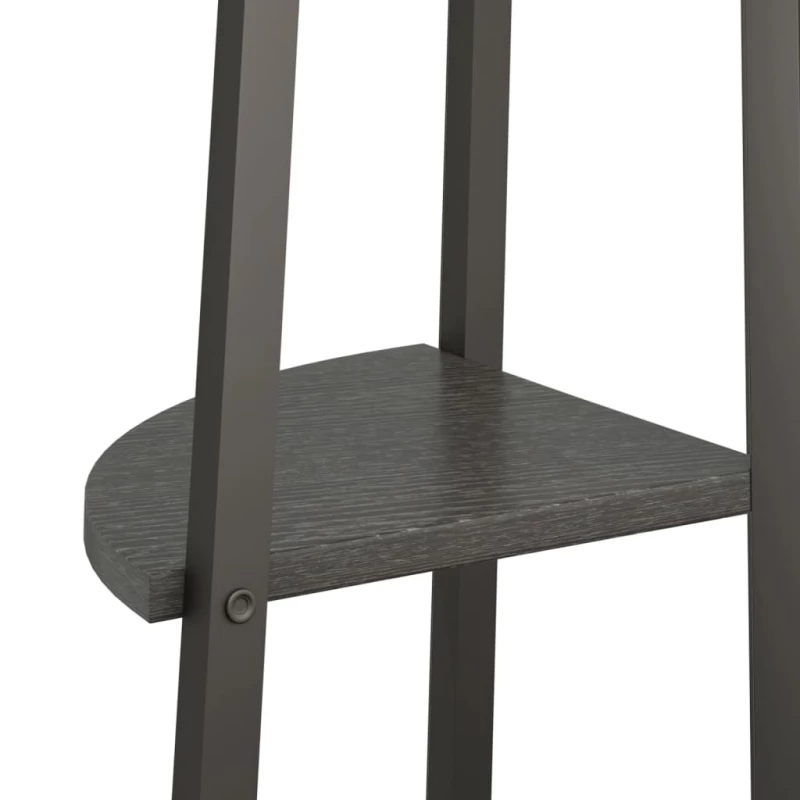 ΡΑΦΙΕΡΑ ΓΩΝΙΑΚΗ 3 ΕΠΙΠΕΔΩΝ ΜΑΥΡΟ 45,5X31,5X120 ΕΚ. 336390