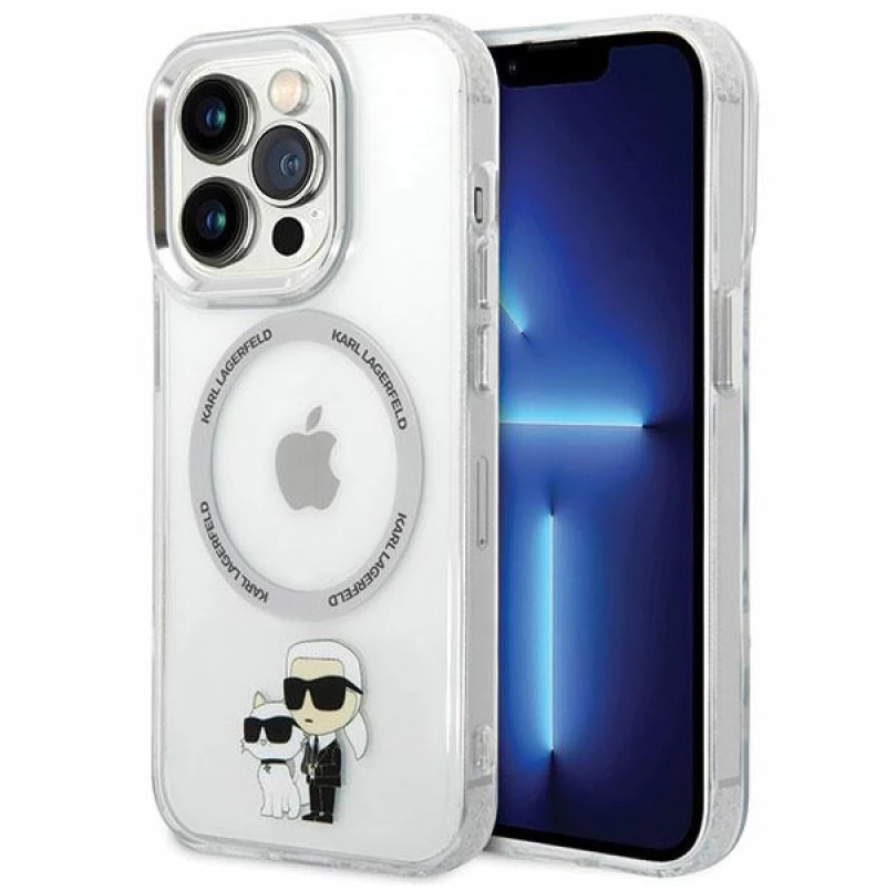 Karl Lagerfeld IML NFT Karl & Choupette MagSafe - Case for iPhone 13 Pro (Transparent)
