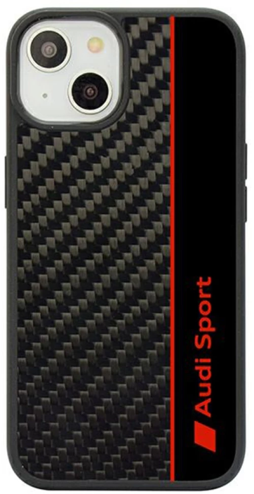 Audi Carbon Fiber Stripe - Case for iPhone 14 (Black)