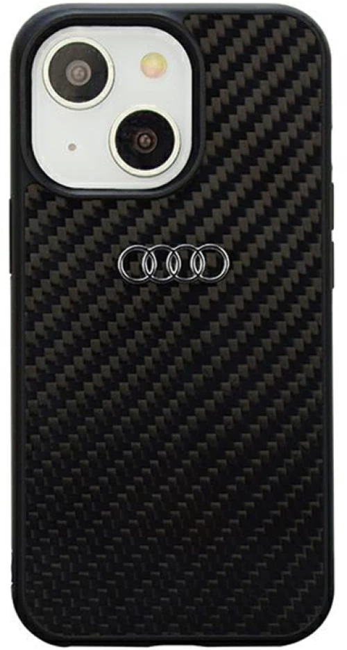 Audi Carbon Fiber - Case for iPhone 14 (Black)