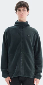BASEHIT Men's Zip Up Fleece Jacket FOREST PINE - 222.BM29.111-FOREST PINE