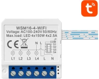 Smart Switch Module WiFi Avatto WSM16-W4 TUYA