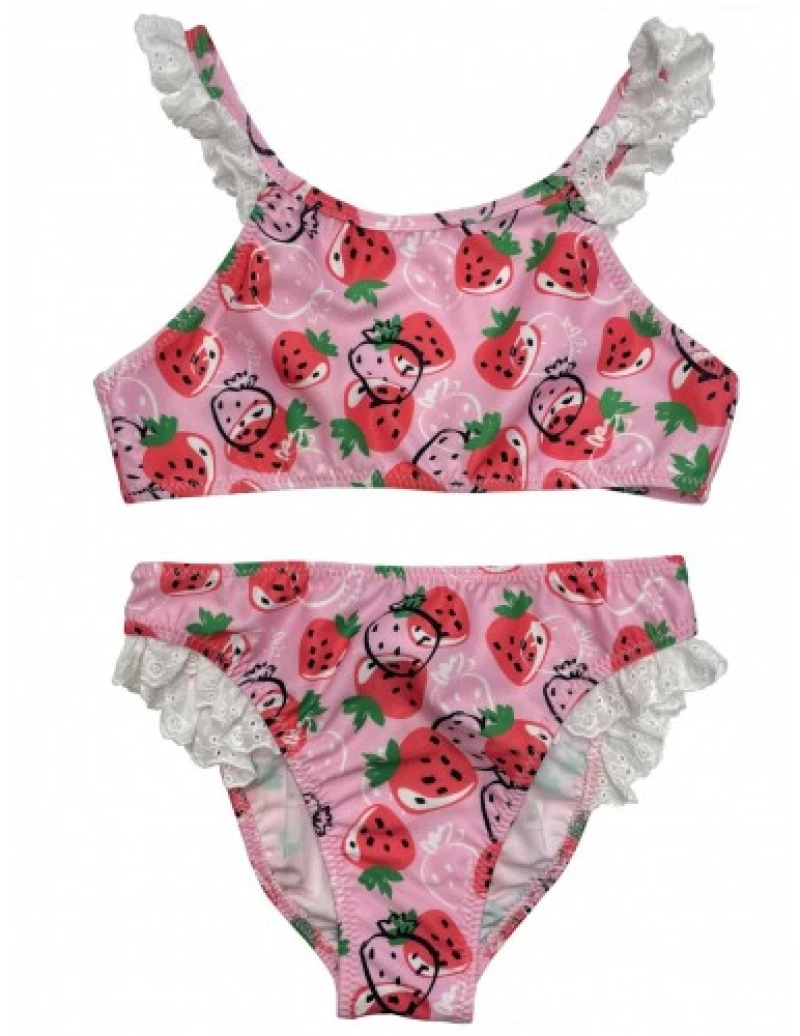 Βρεφικό/Παιδικό  Μαγιό Bikini Με Βολάν Tortue S2-114-204-Ροζ