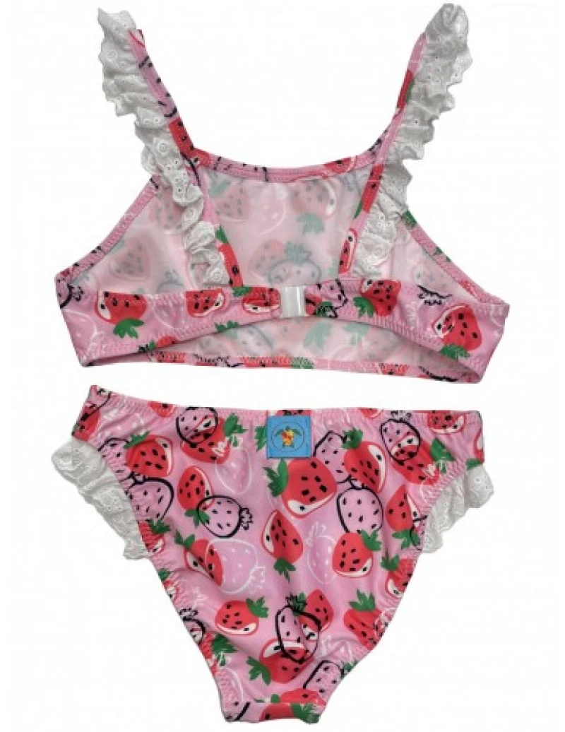 Βρεφικό/Παιδικό  Μαγιό Bikini Με Βολάν Tortue S2-114-204-Ροζ