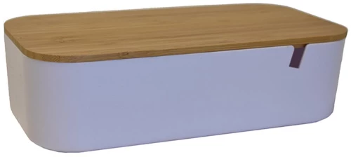 Μπιζουτιέρα pp με καπάκι bamboo 25X13X7