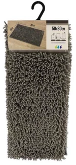 xαλί μπάνιου microfiber γκρι 50x80