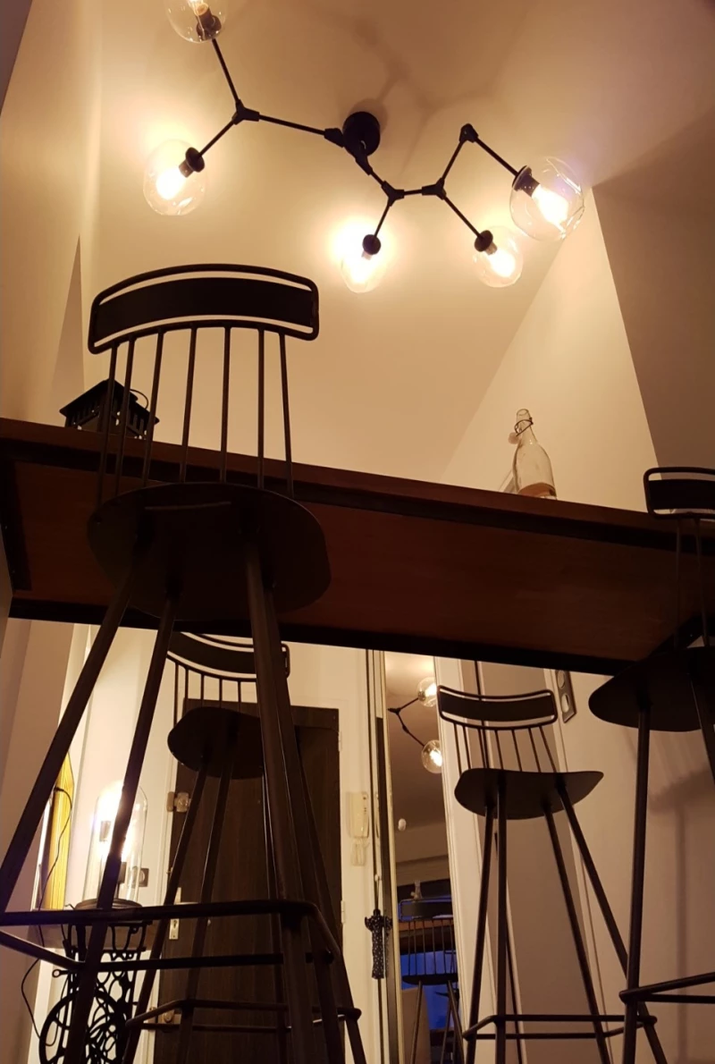 Barstool Ariandy/S - Μέταλλο - 45x44x108 cm