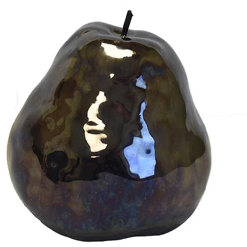 Αχλάδι κεραμικό χειροποίητο gold 8x8