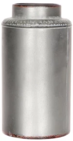 Βάζο μεταλλικό Bullet ασημί 16x30,5