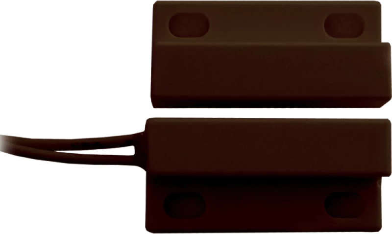 Aleph DC1561  Καφε Φλατζωτή μικρή μαγνητική επαφή (W,B) GAP 25.4 mm