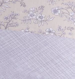 Σεντόνια Σετ "Luna" Fiori Beige - Γίγας (2x 265×280 + 2 μαξ. 50×70)