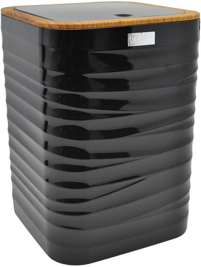 ΚΑΛΑΘΙ ΜΠΑΝΙΟΥ 5lt ΠΛΑΣΤΙΚΟ ΜΑΥΡΟ LUNA ΜΕ ΕΦΕ ΞΥΛΟΥ ΣΤΟ ΚΑΠΑΚΙ ANKOR - Ankor 830152