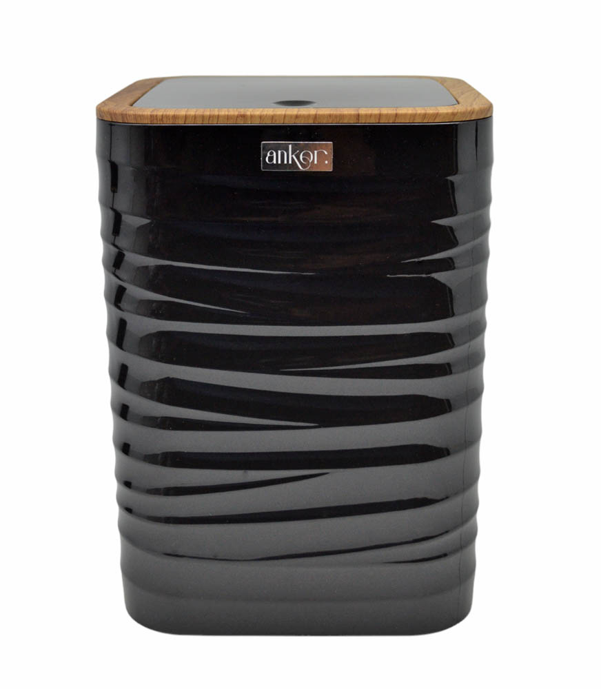 ΚΑΛΑΘΙ ΜΠΑΝΙΟΥ 5lt ΠΛΑΣΤΙΚΟ ΜΑΥΡΟ LUNA ΜΕ ΕΦΕ ΞΥΛΟΥ ΣΤΟ ΚΑΠΑΚΙ ANKOR - Ankor 830152