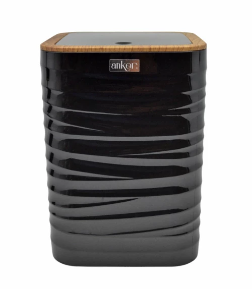 ΚΑΛΑΘΙ ΜΠΑΝΙΟΥ 5lt ΠΛΑΣΤΙΚΟ ΜΑΥΡΟ LUNA ΜΕ ΕΦΕ ΞΥΛΟΥ ΣΤΟ ΚΑΠΑΚΙ ANKOR - Ankor 830152