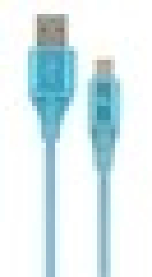 CABLEXPERT PREMIUM COTTON BRAIDED MICRO-USB CABLE 1M TURQOUISE/WHITE (CC-USB2B-AMMBM-1M-VW)