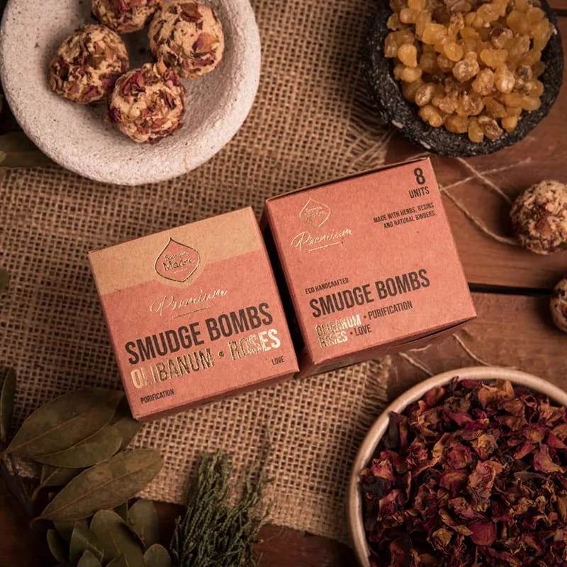 Θυμίαμα Sagrada Madre Premium Smudge Bombs με Λιβάνι, Roses (8τμχ)