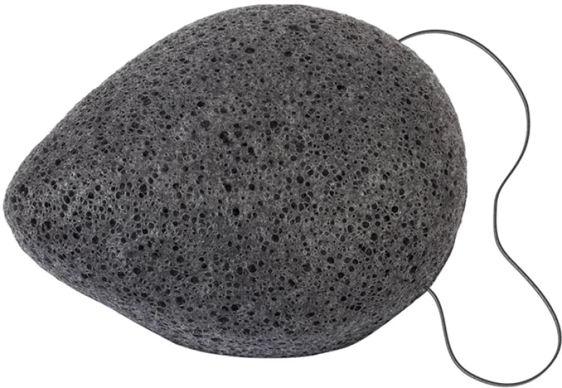 Φυτικό Σφουγγάρι Προσώπου Konjac Face Sponge Bamboo Charcoal Teardrop