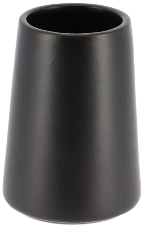 Ποτήρι μπάνιου κεραμικό μαύρο