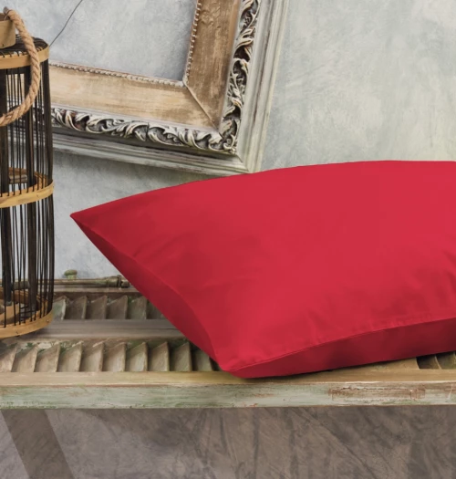 Μαξιλαροθήκες Μονόχρωμες Power Nap Premium - Burgundy, 50x70