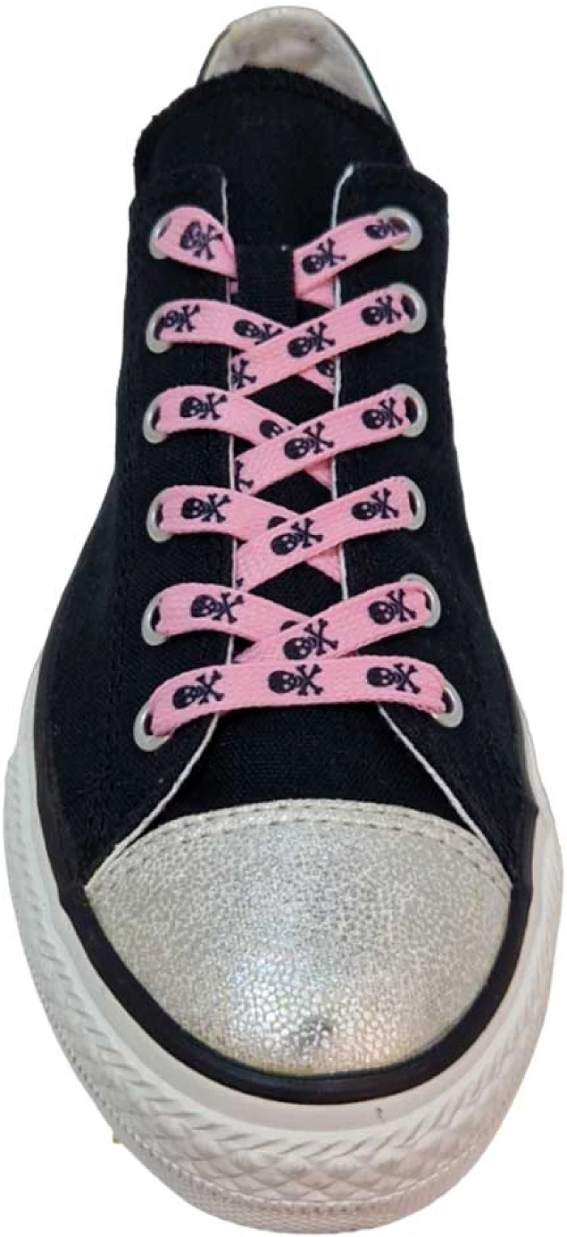 Κορδόνια παπουτσιών Tobby Skulls Pink 140cm