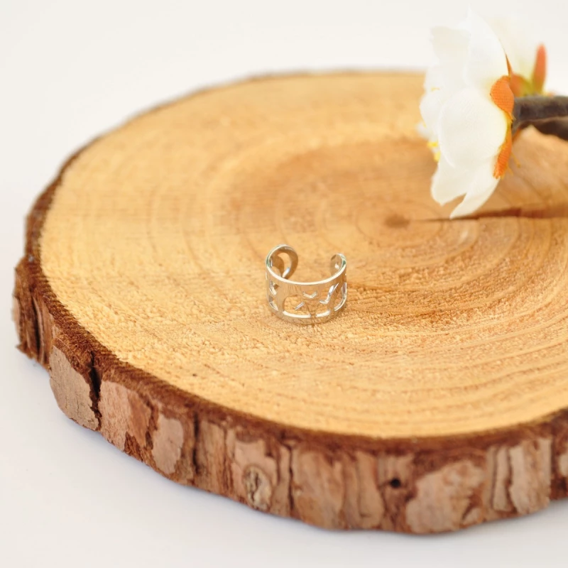 Σκουλαρίκι Γυναικείο Ear Cuff 94217-3 Ασημί Ασημί