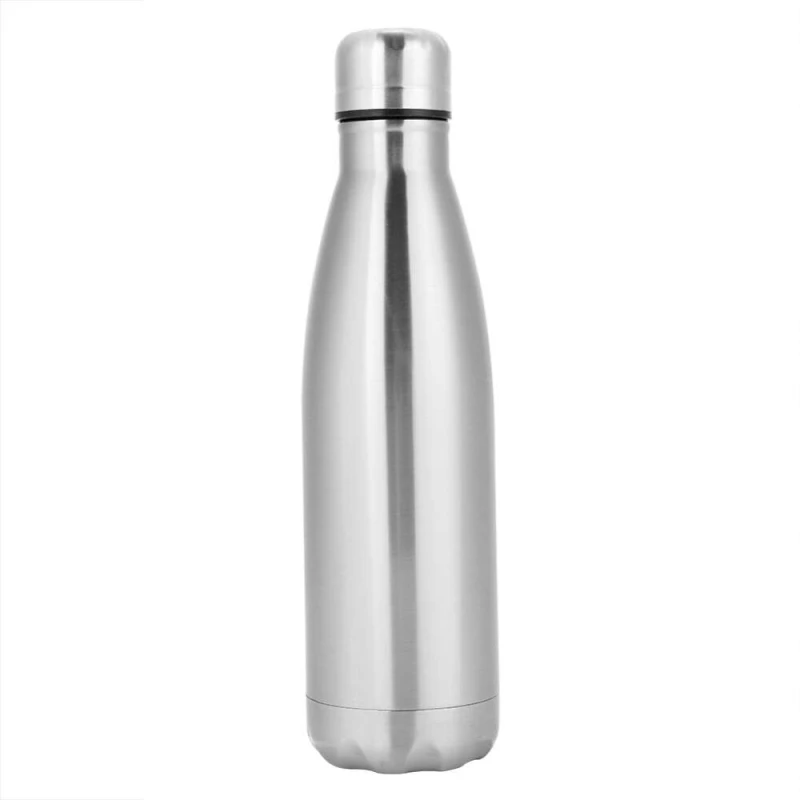 1000ml  Ανοξείδωτο Μπουκάλι Παγούρι Θερμός με Καπάκι Ασφαλείας ασημι