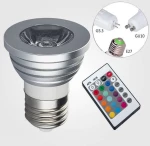E27 RGB LED LIGHT  220v/3W