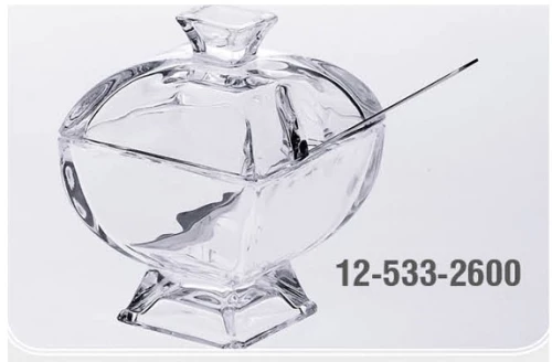 Μελιέρα Γυάλινη Γάμου Zinas 12533