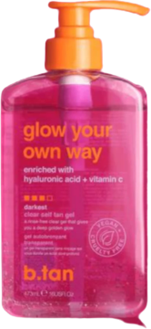 B.Tan Glow Your Own Way Clear Self Gel 473ml