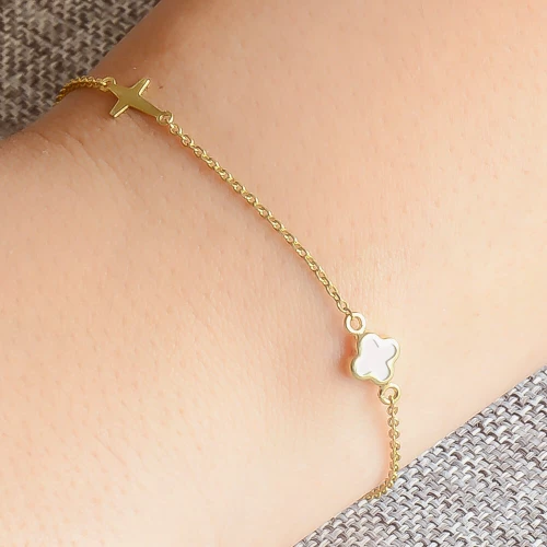 Βραχιόλι γυναικείο επίχρυσο ασημένιο 925