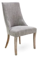 Καρέκλα υφασμάτινη γκρι 56x56x99cm Inart 3-50-177-0015