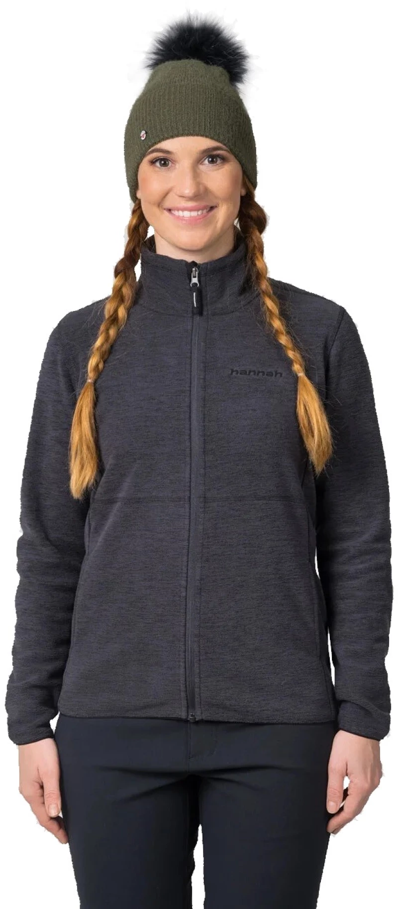 LIVELA II 10025289HHX.01-ANTHRACITE MEL - HANNAH FLEECE JACKET Hannah