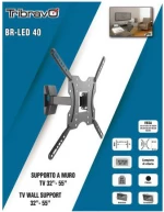 Βάση TV Bravo 32"- 55" με μονό βραχίωνα Ρυθμιζόμενη BR LED 40