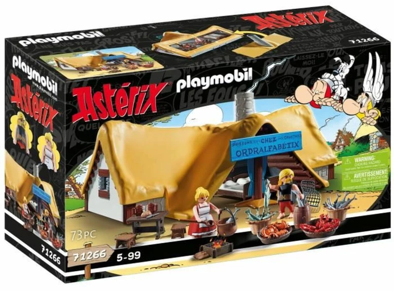 Playset Playmobil Astérix: Ordralfabetix Hut 71266 73 Τεμάχια