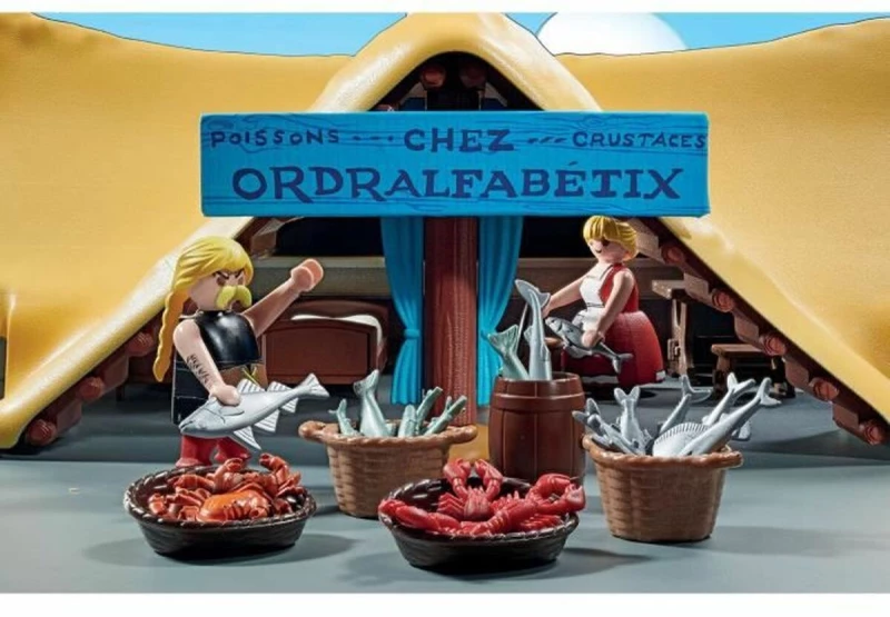 Playset Playmobil Astérix: Ordralfabetix Hut 71266 73 Τεμάχια