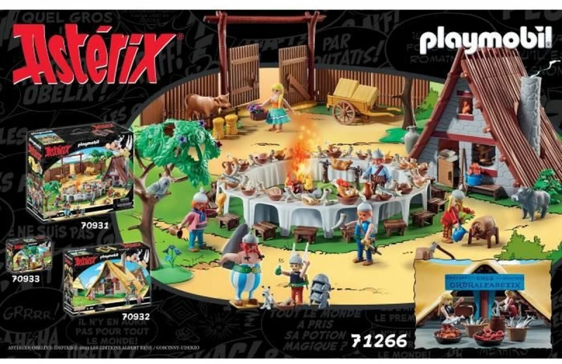 Playset Playmobil Astérix: Ordralfabetix Hut 71266 73 Τεμάχια