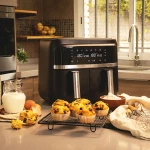 Φριτεζα χωρισ Λαδι Cecotec Cecofry Advance Double Μαύρο 2850 W 9 L