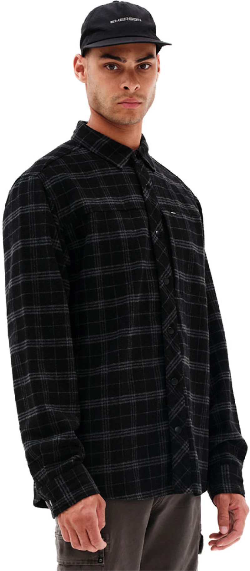 Emerson 232.EM60.60 Overshirt Black Grey