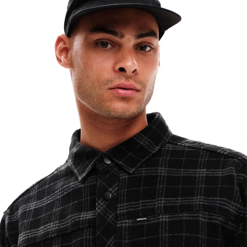 Emerson 232.EM60.60 Overshirt Black Grey