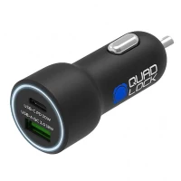 Quad Lock Dual USB 12V Car Charger