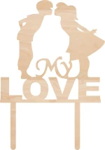 Cake Topper My Love ΞΥΛΟ