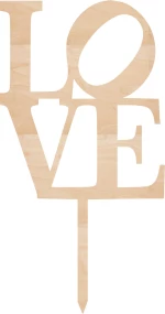 Cake Topper Love 2 ΞΥΛΟ