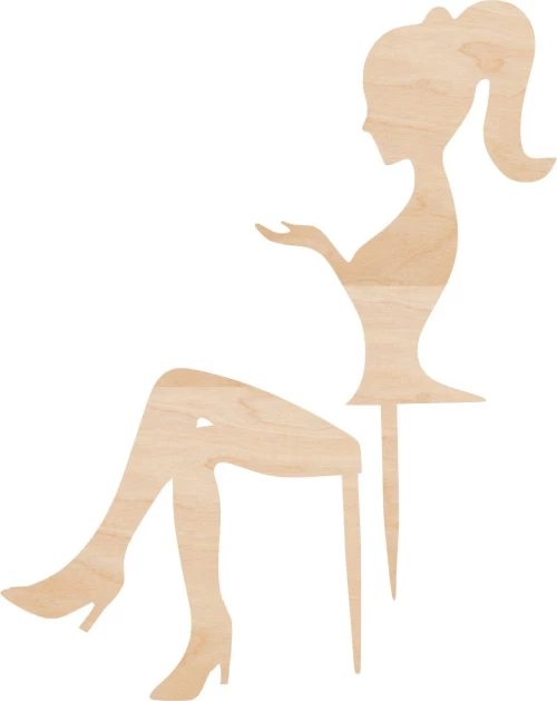 Cake Topper Woman 2 ΞΥΛΟ