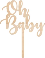 Cake Topper Oh Baby ΞΥΛΟ