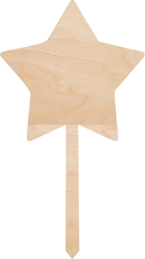 Cake Topper Star ΞΥΛΟ